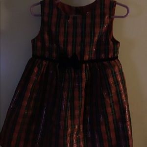 George red plaid dress for Toddler Girl